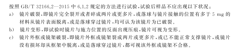 医用护目镜GB 32166标准材料质量要求