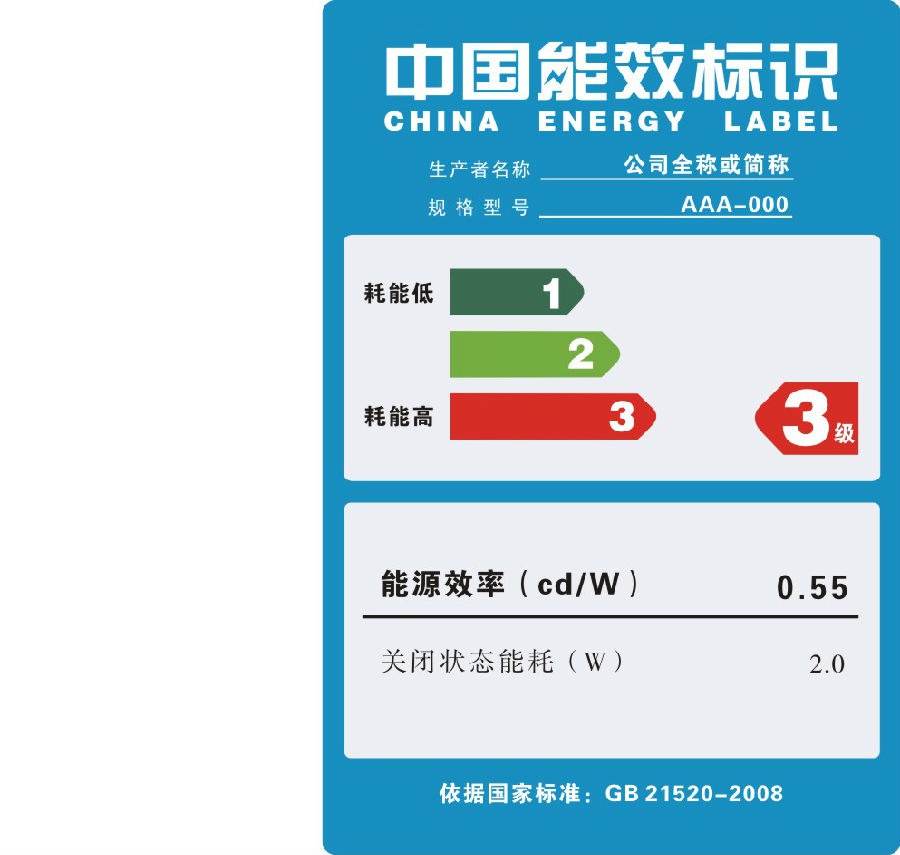 办理中国能效标识需要的资料内容