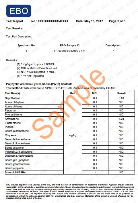 PAHs检测报告